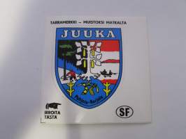 Juuka -tarra, matkamuistotarra 1970-luvulta