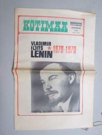 Kotimaa - Kodumaa, Valdimir Iljits Lenin 1870-1970 erikoisnumero -suomenkielinen propagandalehti
