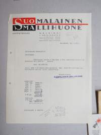 Suomalainen Mallihuone - Kappatehdas, Helsinki - Littoisten Oy (Littoinen), 24.5.1932 -asiakirja