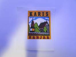 Karis -Karjaa -kangasmerkki, matkailumerkki, leikkaamaton