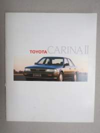 Toyota Carina II 1988 -myyntiesite, ruotsinkielinen / sales brochure