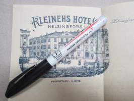 Kleinehs Hotel - Helsingfors, 28.7.1924 - Fröken Helmi Silvola työtodistus, asiakirja, allekirjoittanut Ernst Mattas