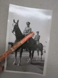 Mannerheim ratsailla -postikortti / valokuva, kulkenut 17.11.1953