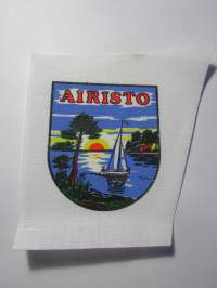 Airisto -kangasmerkki, matkailumerkki, leikkaamaton