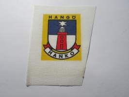 Hanko -Hangö -kangasmerkki, matkailumerkki, leikkaamaton