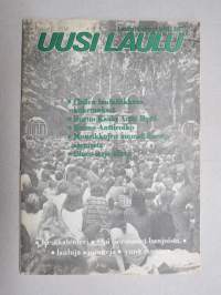 Uusi Laulu 1977 nr 2, poliittisen, vasemmistolaisen  laululiikkeen kannattaja, Hortto Kaalo, Heimo Anttiroiko, Blues-sarja, Muusikkojen ammatillisesta asemasta, ym.