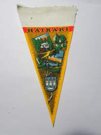 Haikari -matkailuviiri, pikkukoko / souvenier pennant