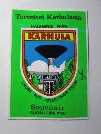 Karhula -tarra, matkamuistotarra 1970-luvulta