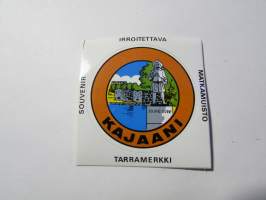 Kajaani -tarra, matkamuistotarra 1970-luvulta