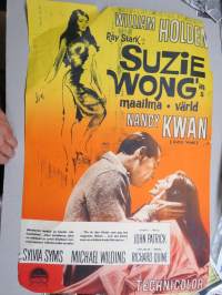 Suzie Wong´in maailma - Suzie Wong´s värld (Suzie Wong) -elokuvajuliste / poster, pääosissa William Holden, Sylvia Syms, Michael Wilding, ohjaus Richard Quine