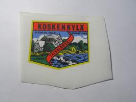 Koskenkylä - Talvalkoski -kangasmerkki, matkailumerkki, leikkaamaton