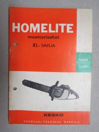 Homelite moottorisaha XL-sarja XL-12, XL-A0, XL-660 -käyttöohjekirja