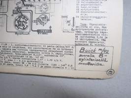 Kytkinkaavakokoelma - Ammattikasvatushallitus koulutusmoniste noin v. 1945 -amerikkalaisvalmisteisten autojen sähkölaiteopetuskaavoja noin vuoteen 1942 asti