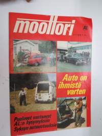 Moottori 1975 nr 7, sis. mm. seur. artikkelit / kuvat / mainokset; Auto on ihmistä varten, Lukijamatka Jenkkeihin, Ulkomaille naapuriin, Simcan uudet iskurimallit,