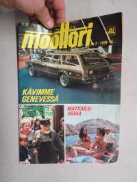 Moottori-Motor 1976 nr 3, sisältää mm. seur. artikkelit / kuvat / mainokset; Taitoajon Suomen Mestaruus 1976, Löytöretkeilijän Hampuri Altonan kalatorilta
