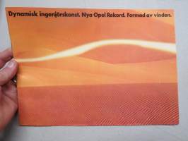 Opel Rekord 1977/78? -myyntiesite, ruotsinkielinen / sales brochure