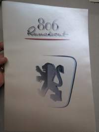Peugeot 806 Runabout -myyntiesite / sales brochure