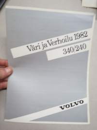 Volvo 340 / 240 - Väriot ja Verhoilu 1982 -myyntiesite / sales brochure