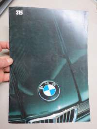 BMW 315 1982 -myyntiesite / sales brochure