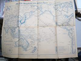 Die Grosse Kriegskarte vom Stellen Ozean -(Tyynenmeren valtiot) -saksalainen II Maailmansodan aikainen sotatilannekartta Carl Lange, Duisburg - 