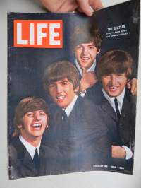 Life Magazine 1964 August 1928, Beatles -kansikuva ja artikkeli, Juanita Castro kertoo totuuden veljestään Fidelistä, Ian Fleming, ym.