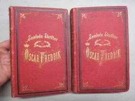 Samlade skrifter av Oskar Fredrik I-II ...åt kadetten 2a allm. klassen Alfthan ??, allekirjoitus General Major Frith. Neovius, 14 Juni 1879 -palkintokirjat