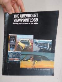 Chevrolet 1969 Viewpoint -myyntiesite, vuoden 1969 mallisto