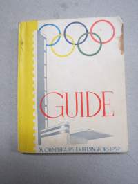 XV Olympiska Spelen Helsingfors 1952 - Officiell Guide -ruotsinkielinen olympiakisojen opas