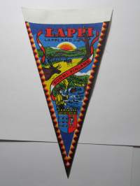 Lappi -Lappland Suomi -Finland -matkailuviiri, pikkukoko / souvenier pennant