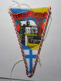 Loviisa Lovisa -matkailuviiri, pikkukoko / souvenier pennant