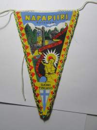 Napapiiri Rovaniemi -matkailuviiri, pikkukoko / souvenier pennant