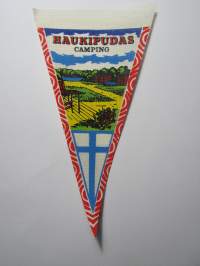 Haukipudas -Camping -matkailuviiri, pikkukoko / souvenier pennant