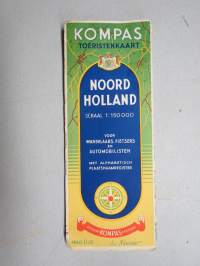 Oord Holland - Kompass Toeristenkaart -Pohjois-Hollanti, turistikartta