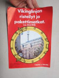 Vikinglinjan risteilyt ja pakettimatkat 1.6.-31.8.1978