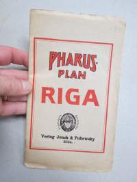 Pharus-Plan Riga 1925 - Führer durch Riga -matkailukartta