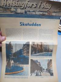 Helsingfors i dag VI Skatudden - Elanto 1950 nr 1 bilaga -Elanto-lehden liite, esittelee Katajanokan kaupunginosan