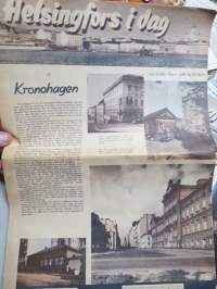 Helsingfors i dag II Kronohagen - Elanto 1949 nr 23 bilaga -Elanto-lehden liite, esittelee Kruununhaka  kaupunginosan