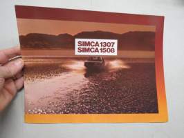 Simca 1307, 1508 -myyntiesite / sales brochure