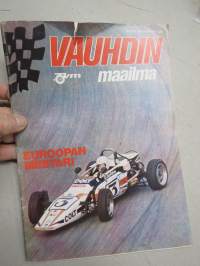 Vauhdin Maailma 1973 nr 10, Kilpa-ajajaksi 4-vuotiaana, Colt iskee miehen makuun, Kesoil-Ralli Turku, Keimola, Lasse Sirviö, Pinaalipeijaiset Keimolassa, L. Kinnunen