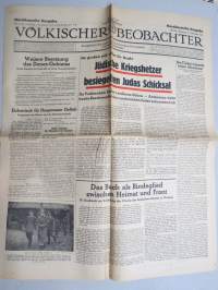 Völkischer Beobachter - Kampfblatt der Nationalsozialistischen Bewegung Grossdeutschlands, Norddeutsche Ausgabe, 27.10.1941 -natsipuoleen sanomalehti