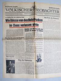 Völkischer Beobachter - Kampfblatt der Nationalsozialistischen Bewegung Grossdeutschlands, Norddeutsche Ausgabe, 18.10.1941 -natsipuoleen sanomalehti