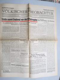 Völkischer Beobachter - Kampfblatt der Nationalsozialistischen Bewegung Grossdeutschlands, Norddeutsche Ausgabe, 8.11.1942 -natsipuoleen sanomalehti