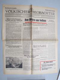 Völkischer Beobachter - Kampfblatt der Nationalsozialistischen Bewegung Grossdeutschlands, Norddeutsche Ausgabe, 10.5.1941 -natsipuoleen sanomalehti