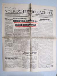 Völkischer Beobachter - Kampfblatt der Nationalsozialistischen Bewegung Grossdeutschlands, Norddeutsche Ausgabe, 9.5.1941 -natsipuoleen sanomalehti