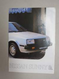 Nissan Sunny 1.5 l Sedan, Coupé, Farmari -myyntiesite / sales brochure
