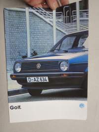 Volkswagen Golf 1986 -myyntiesite / sales brochure