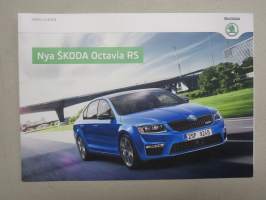 Skoda Octavia RS 2014 -myyntiesite, ruotsinkielinen / sales brochure