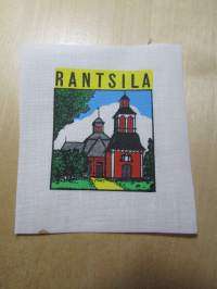 Rantsila -kangasmerkki, matkailumerkki, leikkaamaton