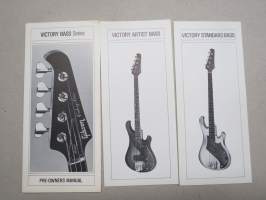 Gibson Victory Bass Series, Artist, Bass - Pre-owners manual -sales brochure / myyntiesite