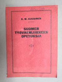 Suomen työväenliikkeen opetuksia